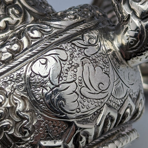 Vintage Continental Silver Miniature Teapot 116g